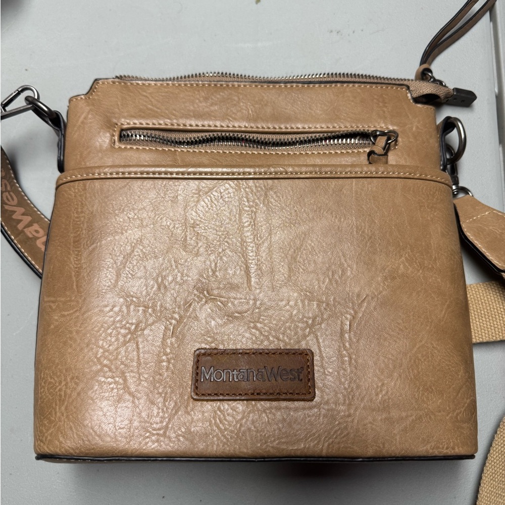 Montana West‎ Tan Crossbody Bag